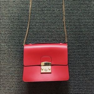 Camelia Roma Leather and Suede Crossbody Bag
